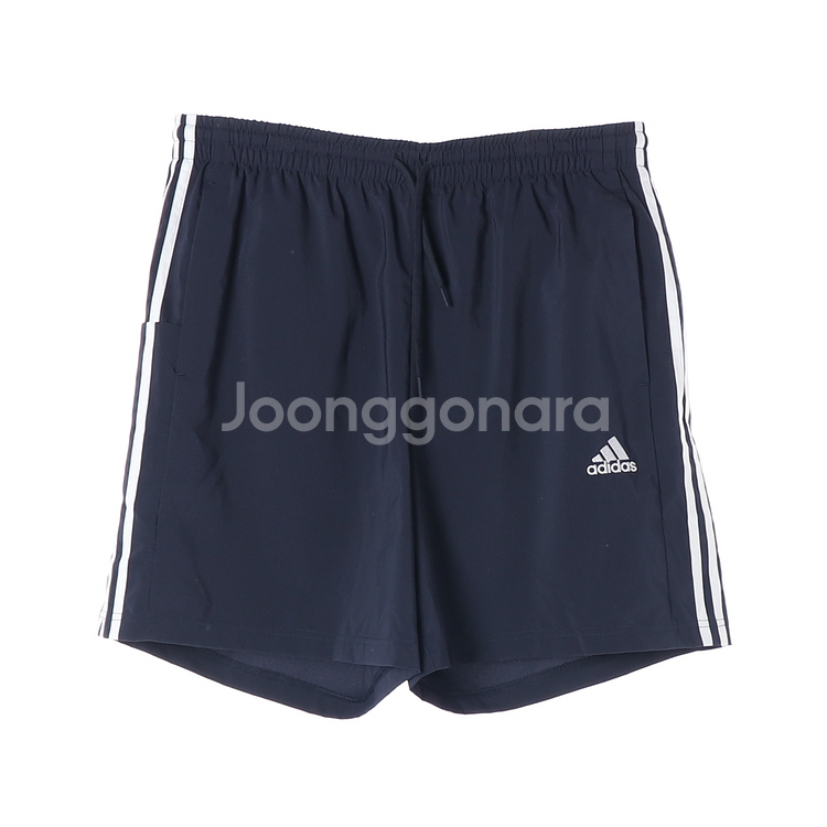 [XXL]아디다스 네이비 삼선 쇼츠 반바지 밴딩 바지 팬츠--0