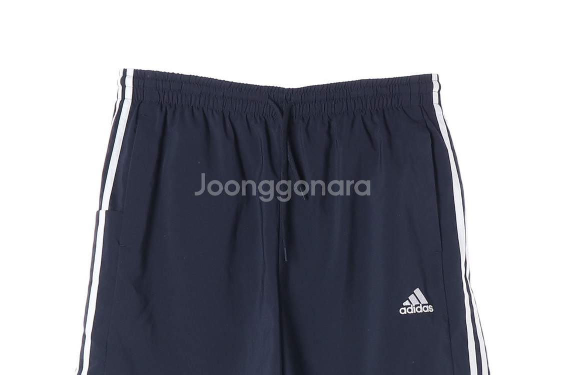 [XXL]아디다스 네이비 삼선 쇼츠 반바지 밴딩 바지 팬츠--1