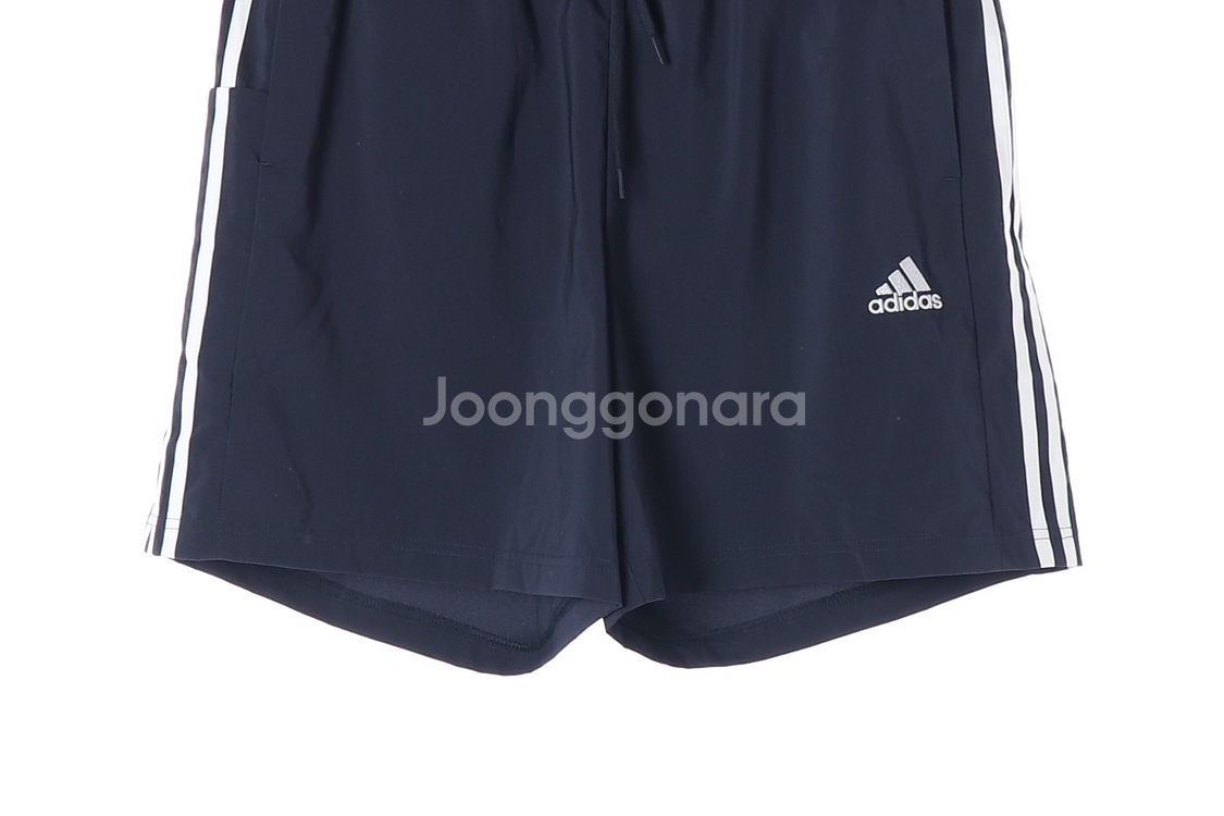 [XXL]아디다스 네이비 삼선 쇼츠 반바지 밴딩 바지 팬츠--2