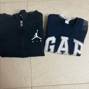 조던 기모 후드 집업 6y+새상품 갭 기모 맨투맨 4y+ 새상품 캘빈클라인 바지4y 일괄