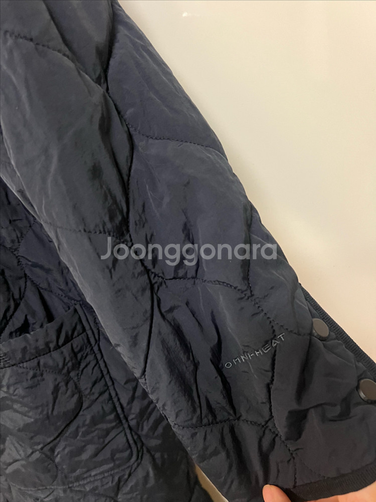 22년 컬럼비아 옴니히트 발열 퀼팅 롱점퍼 자켓 누빔 패딩 경량 블랙 검정--3