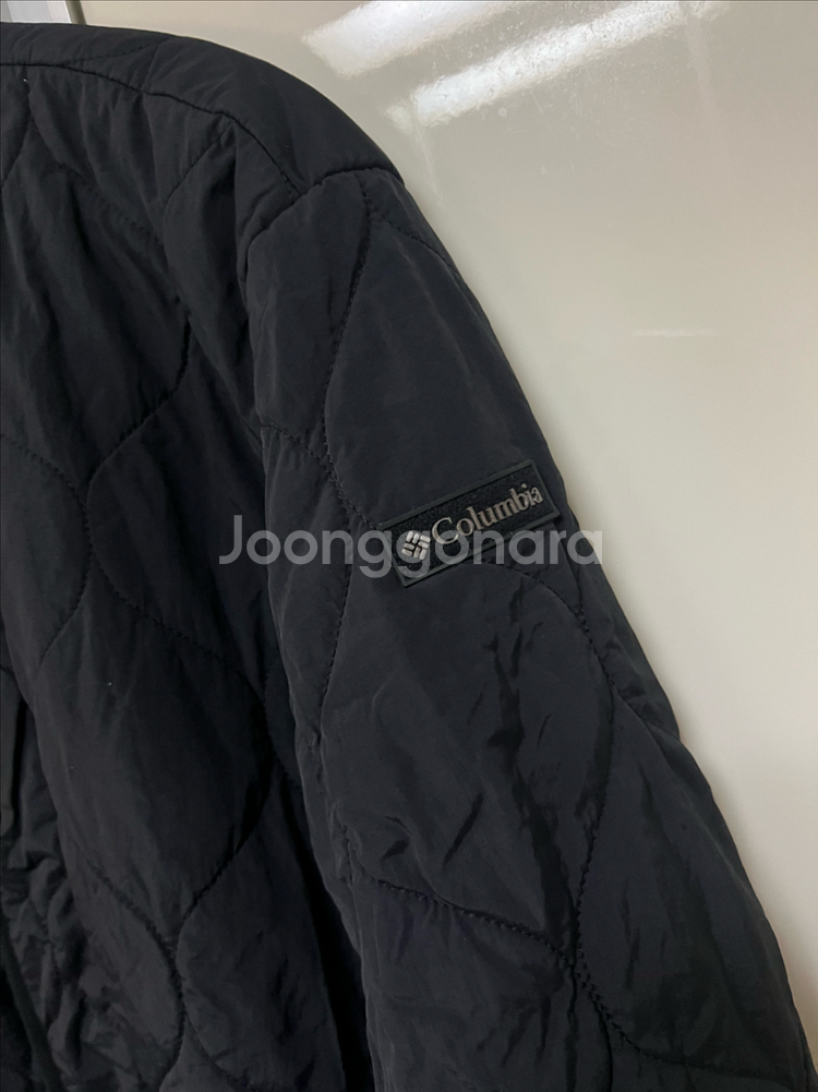 22년 컬럼비아 옴니히트 발열 퀼팅 롱점퍼 자켓 누빔 패딩 경량 블랙 검정--2