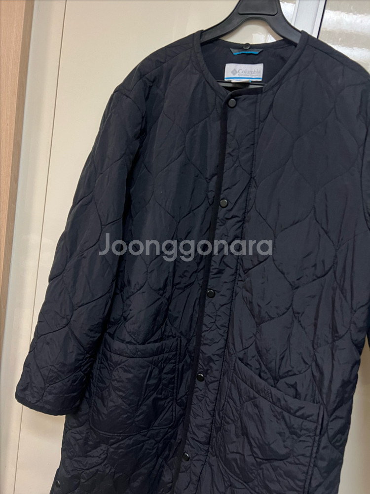22년 컬럼비아 옴니히트 발열 퀼팅 롱점퍼 자켓 누빔 패딩 경량 블랙 검정--11
