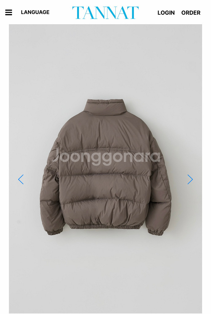 (새제품) 타낫 모카 패딩 점퍼 Tannat Calm puffer jacket (moca)--1