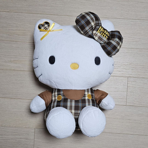 산리오 헬로키티 50cm 플래드 체크 타탄 대형 인형
