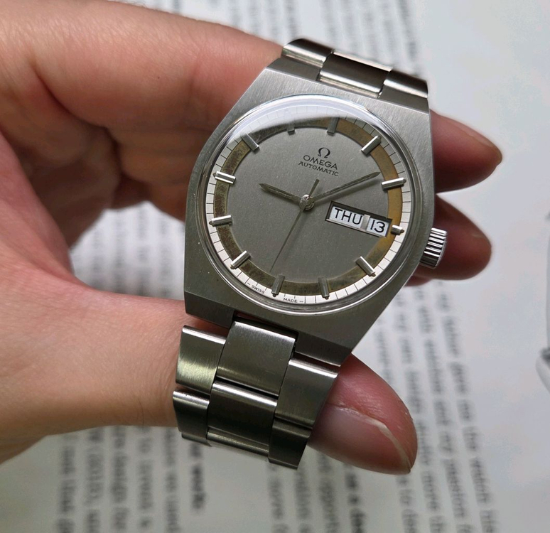 레어] 빈티지 오메가 제네브 데이데이트 희귀 동심원 다 이미지