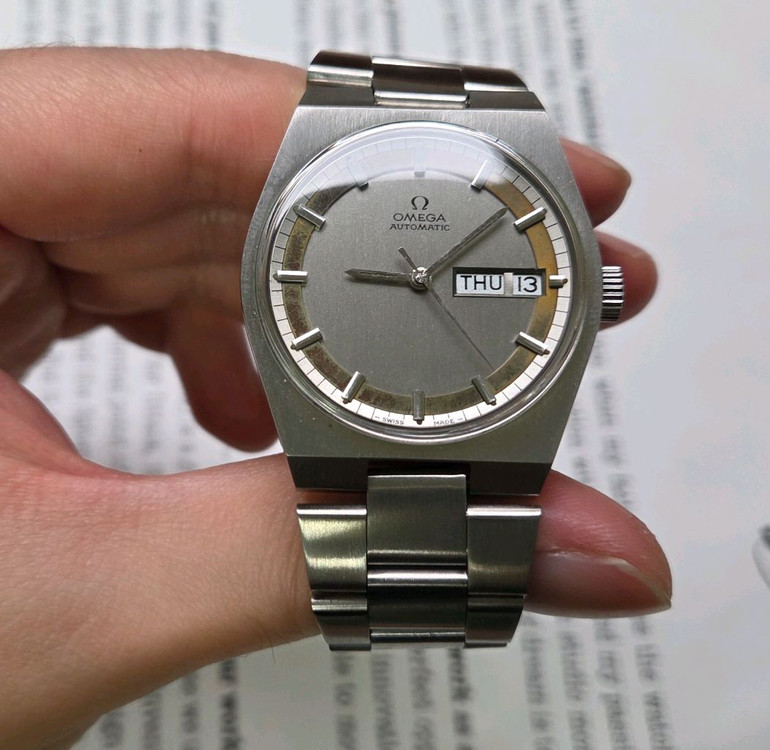 레어] 빈티지 오메가 제네브 데이데이트 희귀 동심원 다 이미지