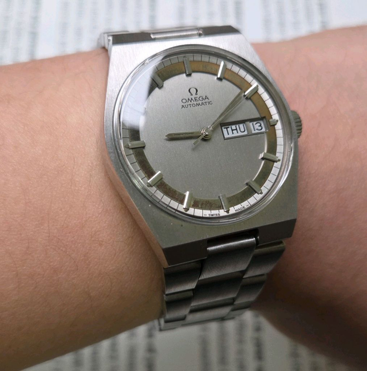 레어] 빈티지 오메가 제네브 데이데이트 희귀 동심원 다 이미지