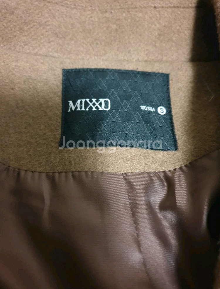 미쏘 모직 롱코트 브라운 (S)--1