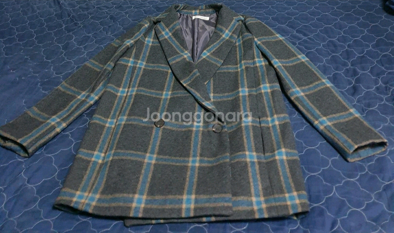 DOTORI 체크 코트 다크그레이 (S)--0