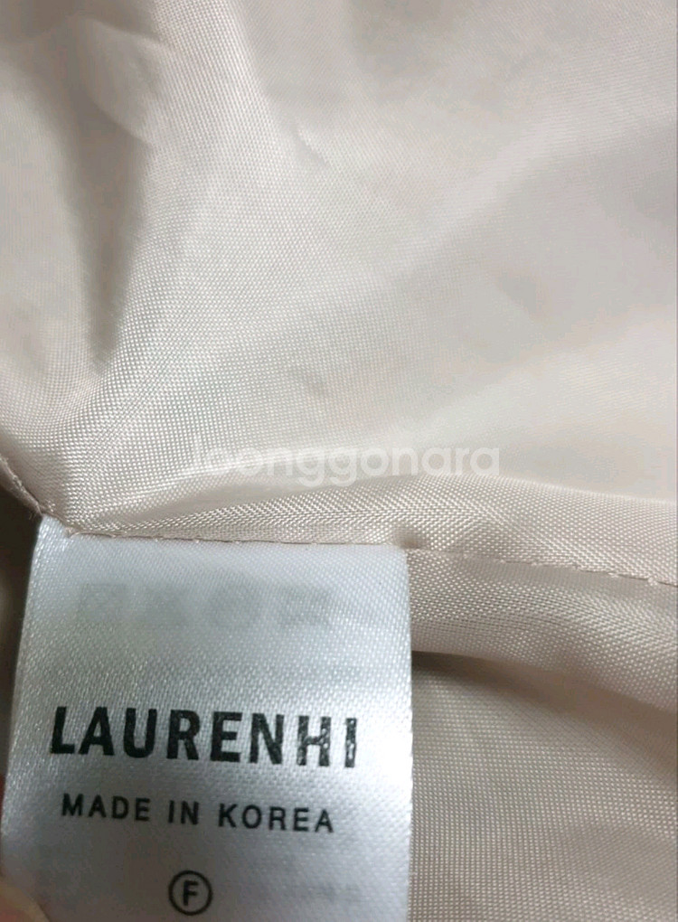 로렌하이 울100% 핸드메이드 벤티드 울 롱코트 크림 (S)--3