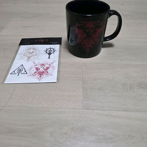 디아블로 4 (Diablo IV) 릴리트 팝업스토어 공식 머그컵 & 타투 스티커 (새상품)