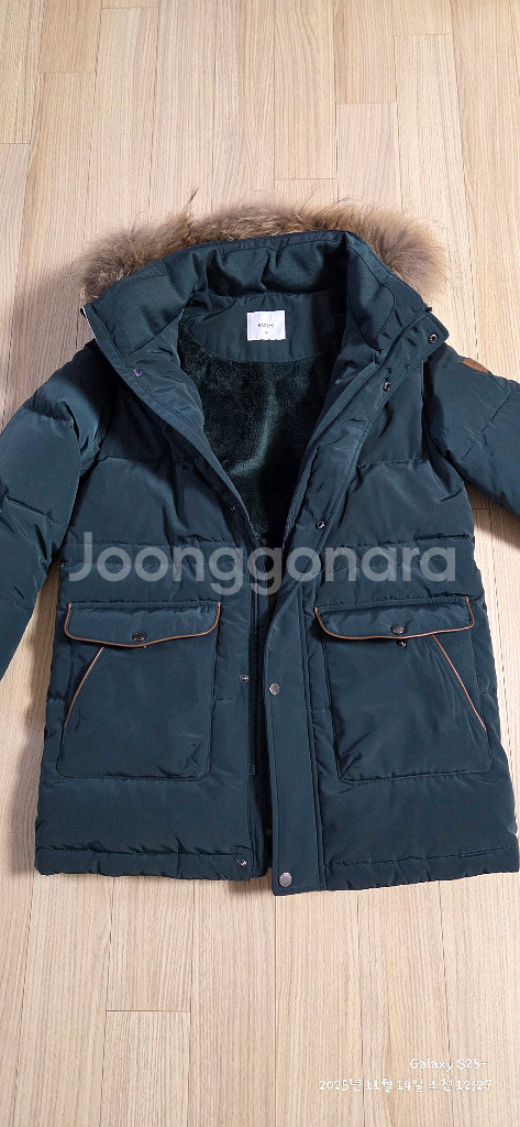 헤지스키즈 덕다운패딩 150 새상품--1