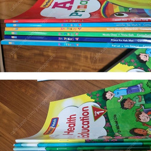 수퍼맘 미교 미국교과서 헬스 에듀케이션 & 아트 프라이머리 12권 일괄 택포 15만