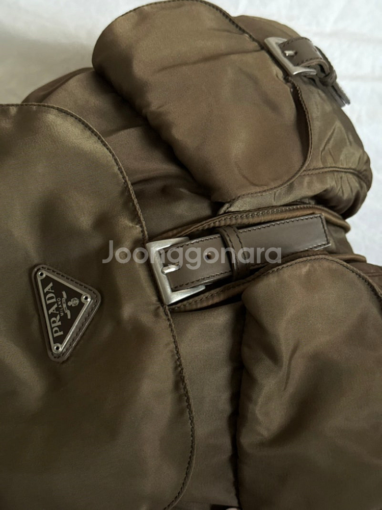 프라다 나일론 백팩--7