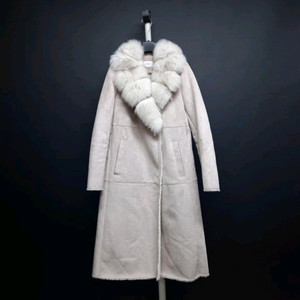 듀엘 사가폭스 퍼 무스탕 코트 55