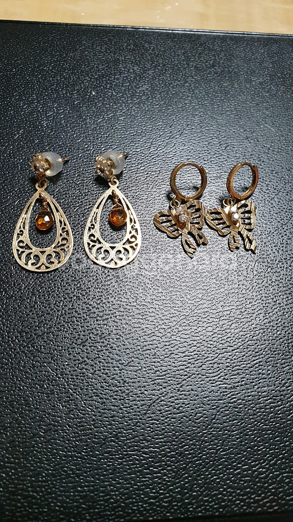 14k 목걸이,귀걸이목걸이팬던트세트,귀걸이2개 팝니다--4