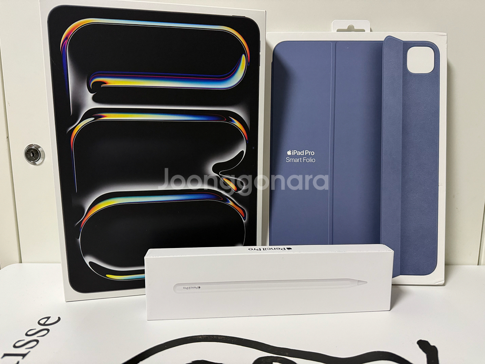 아이패드 프로 11 m4 256gb + 애플펜슬 프로 + 정품 스마트 폴리오--0