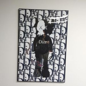 디올 카우스 베어브릭 피규어 대형 명품 그림 액자 소품
