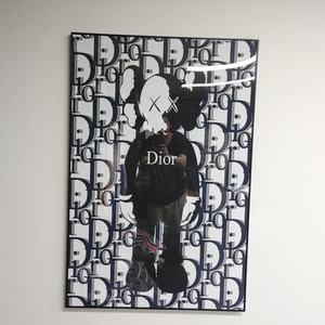 디올 카우스 베어브릭 피규어 대형 명품 그림 액자 소품
