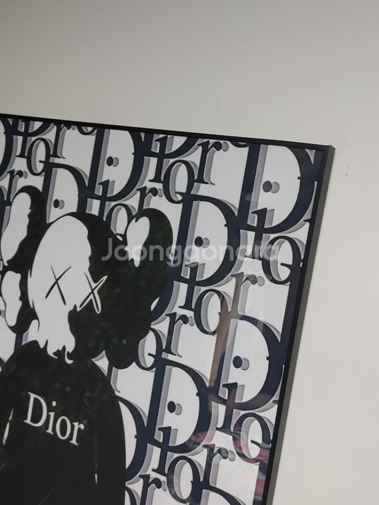 디올 카우스 베어브릭 피규어 대형 명품 그림 액자 소품--6