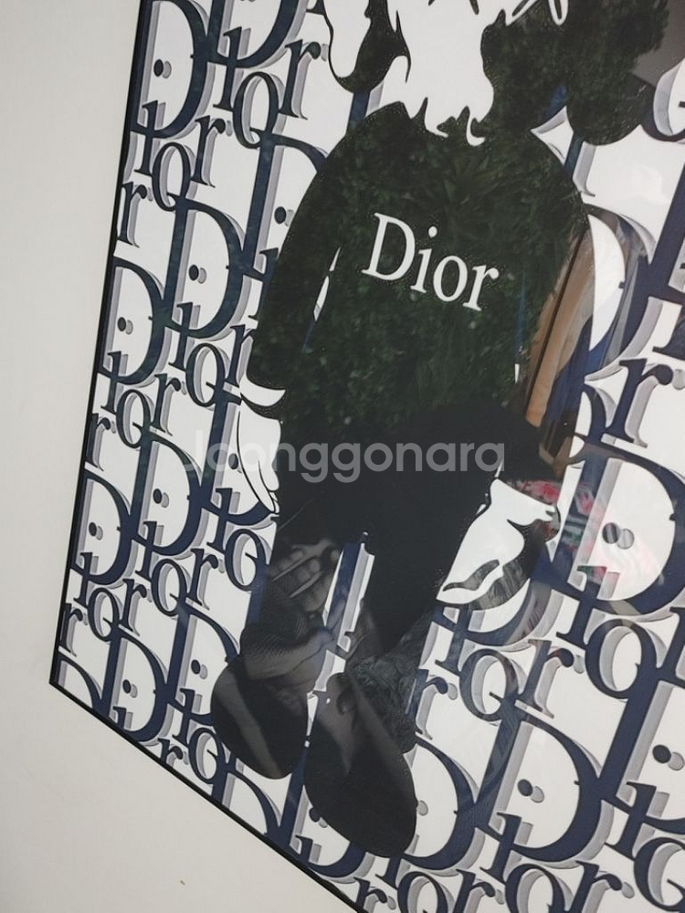 디올 카우스 베어브릭 피규어 대형 명품 그림 액자 소품--8