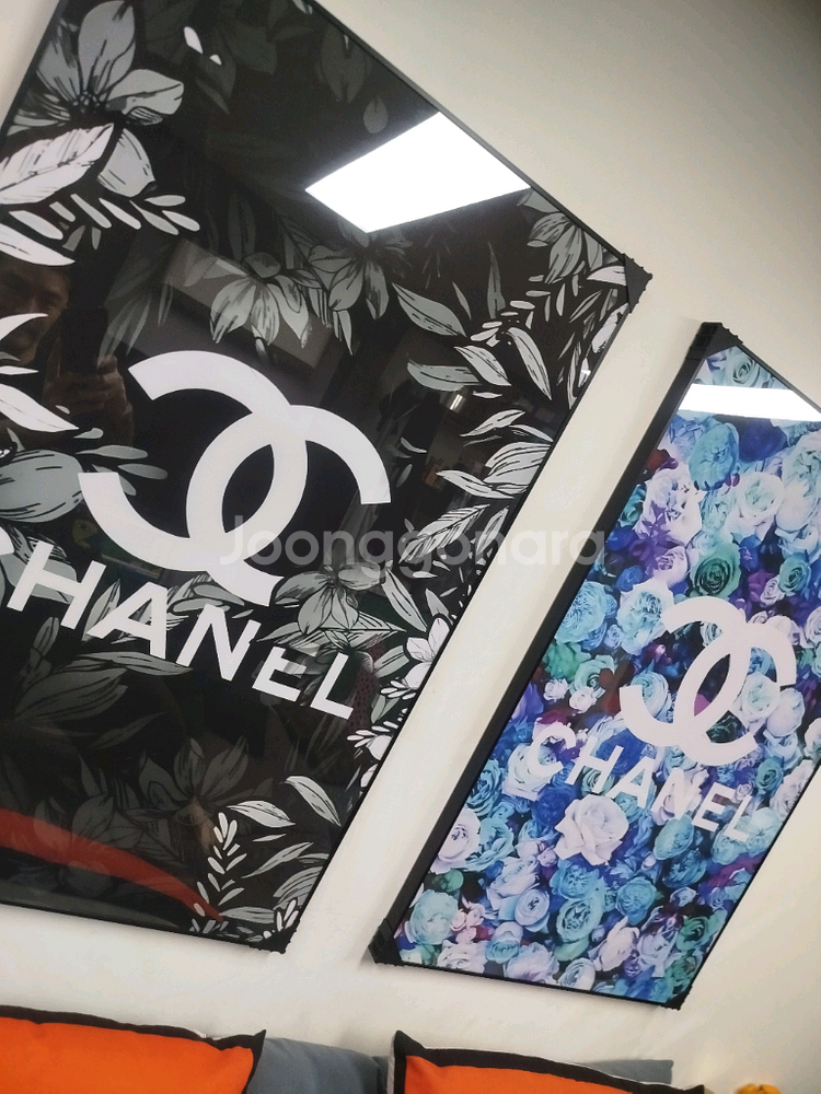 샤넬그림 샤넬액자 캐릭터 대형 그림 액자 팝아트 인테리어소품 인테리어액자 명품그림 가방 지갑 샤넬 아트 스카프--3