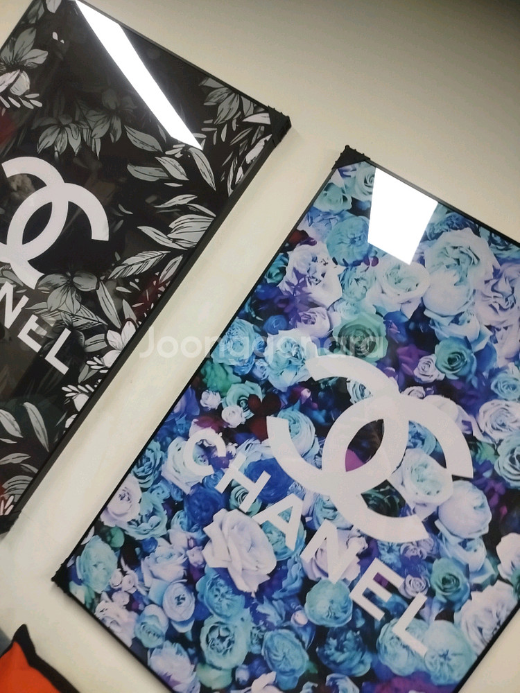 샤넬그림 샤넬액자 캐릭터 대형 그림 액자 팝아트 인테리어소품 인테리어액자 명품그림 가방 지갑 샤넬 아트 스카프--4