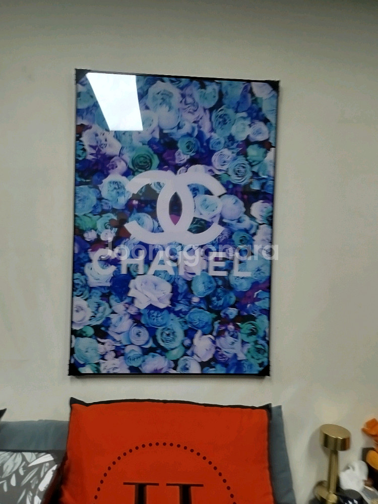 샤넬그림 샤넬액자 캐릭터 대형 그림 액자 팝아트 인테리어소품 인테리어액자 명품그림 가방 지갑 샤넬 아트 스카프--9