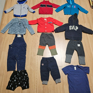 아기옷 80~100사이즈 일괄 베베드피노 베이비갭 아디다스 노티카 나이키 외