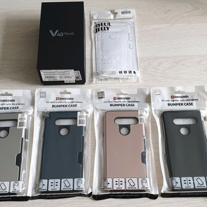LG전자 V40 (폰없음) 기본구성품들과 V40액세서리들 일괄판매