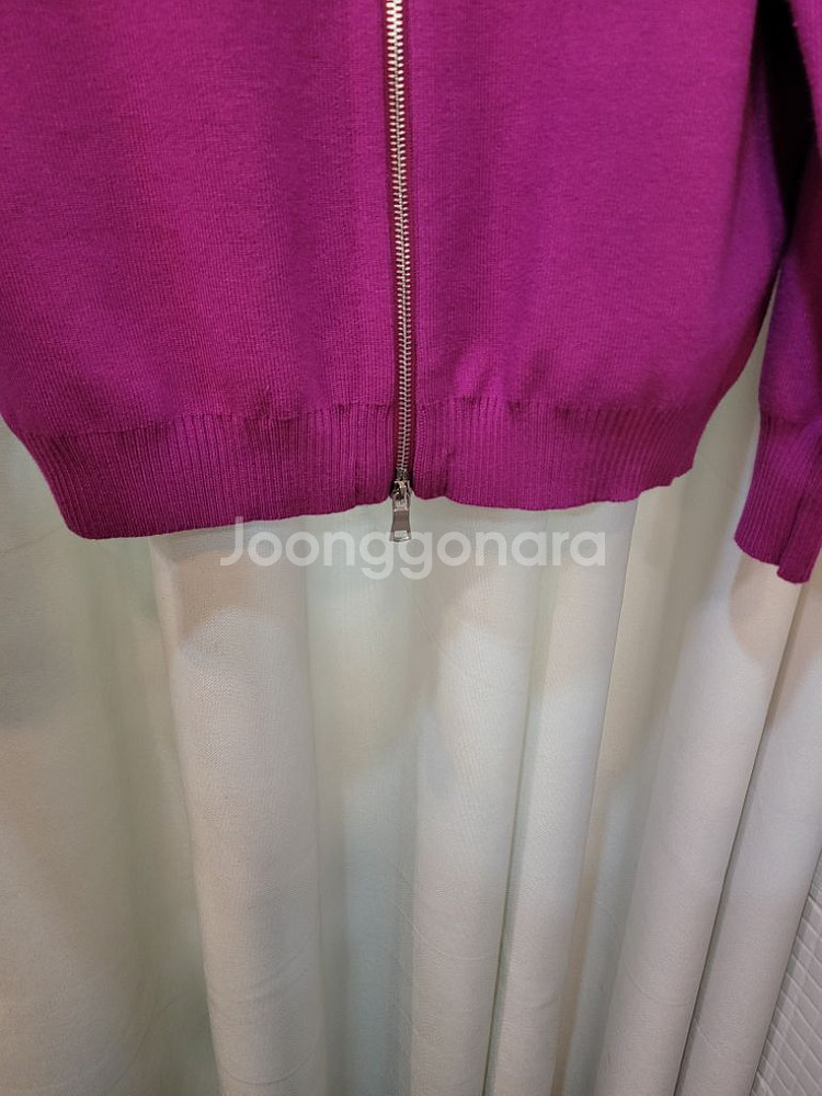 최고급 하이넥 캐시미어 집업가디건--4