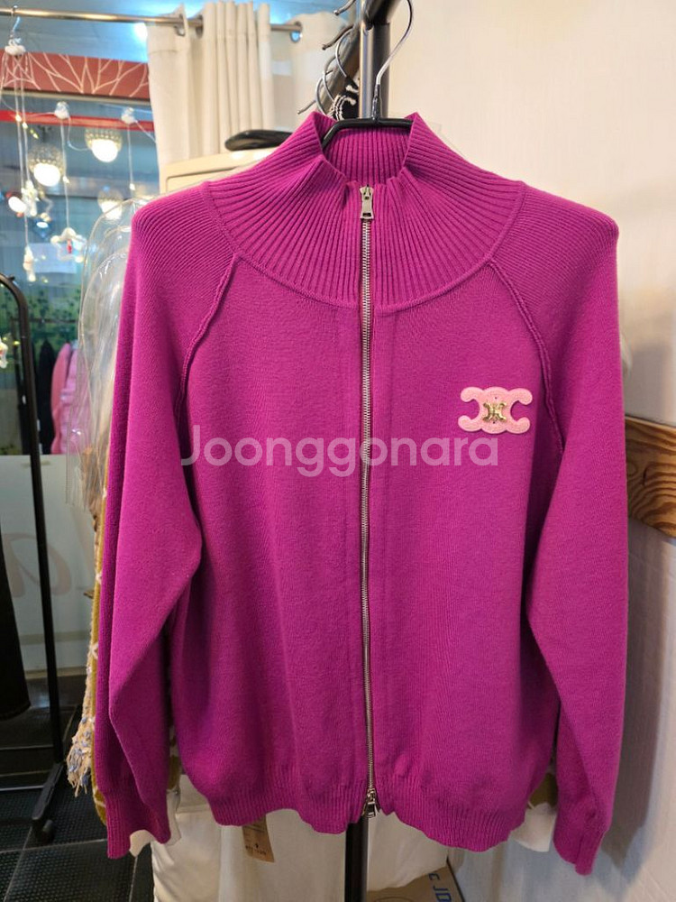 최고급 하이넥 캐시미어 집업가디건--8