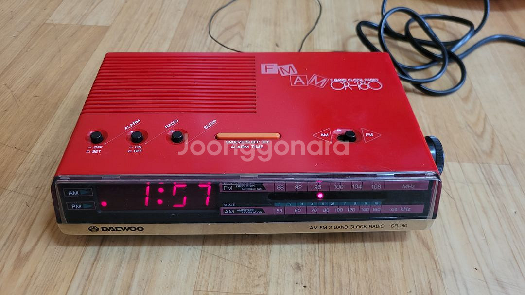 대우 빈티지 라디오 1985년식--1