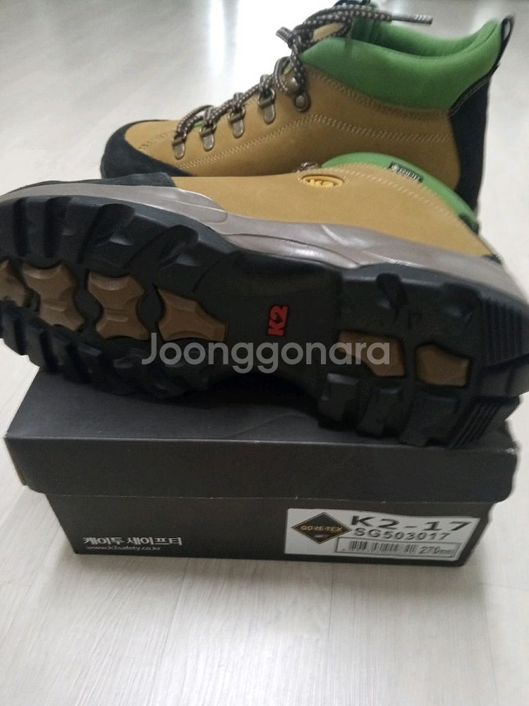K2-17 안전화 260 고어텍스 최고급 275 박스새제품--4