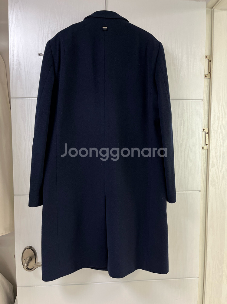 (105) 지오송지오 네이비 캐시미어 싱글 코트--3