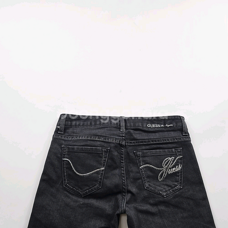 게스 청바지 부츠컷 흑청 스판 사이즈26 R2988--3