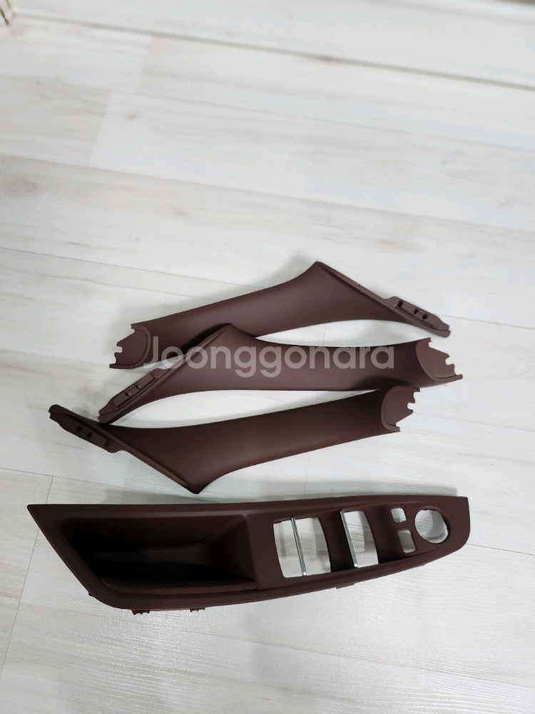 BMW F10 5시리즈 도어 손잡이 커버 브라운--0