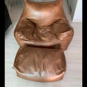 플래지어 빈백 1인소파 + 스툴