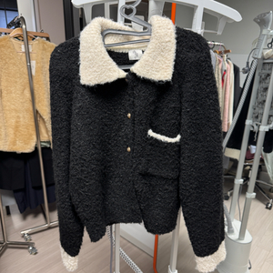 여성 니트 트위드 가디건