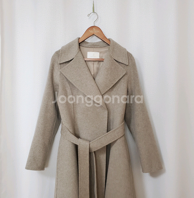 (새세품)지수다움 캐시미어블렌딩 울코트 free--4