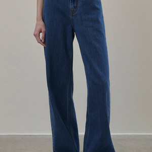 (S) 엘보른 아폴로 와이드 데님 팬츠 딥블루 청바지 한번 착용