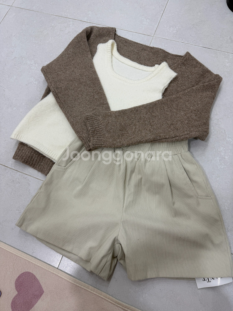 여자 겨울 보세 상하의 / 니트 + 바지 (새상품)--0