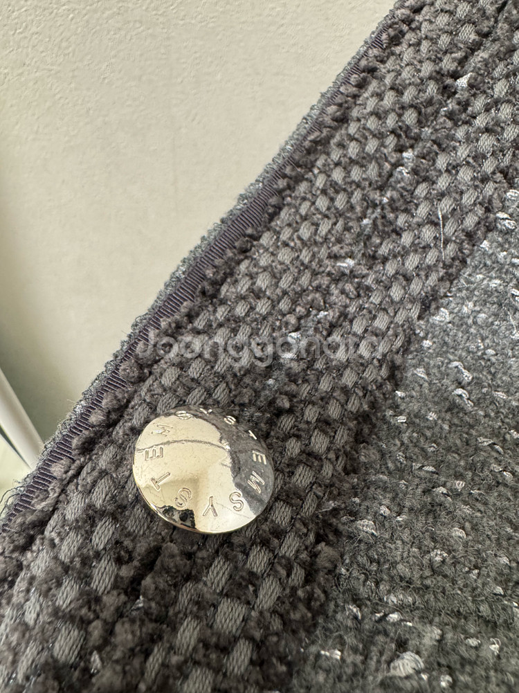 시스템 트위드 누빔 자켓--3