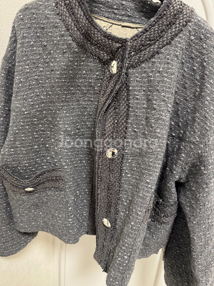 시스템 트위드 누빔 자켓--1