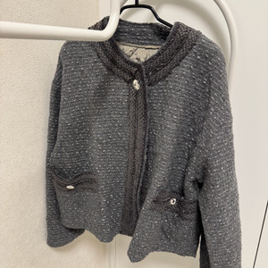 시스템 트위드 누빔 자켓