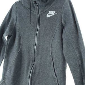 W(S) 나이키 후드집업 로고 차콜 러닝