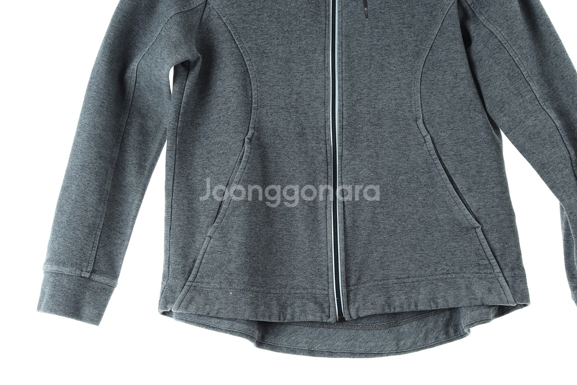 W(S) 나이키 후드집업 로고 차콜 러닝--3