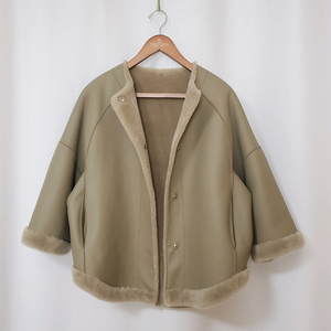 라우렐 리버시블 양모무스탕 55-66