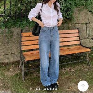 프렌치오브 데님 와이드 팬츠